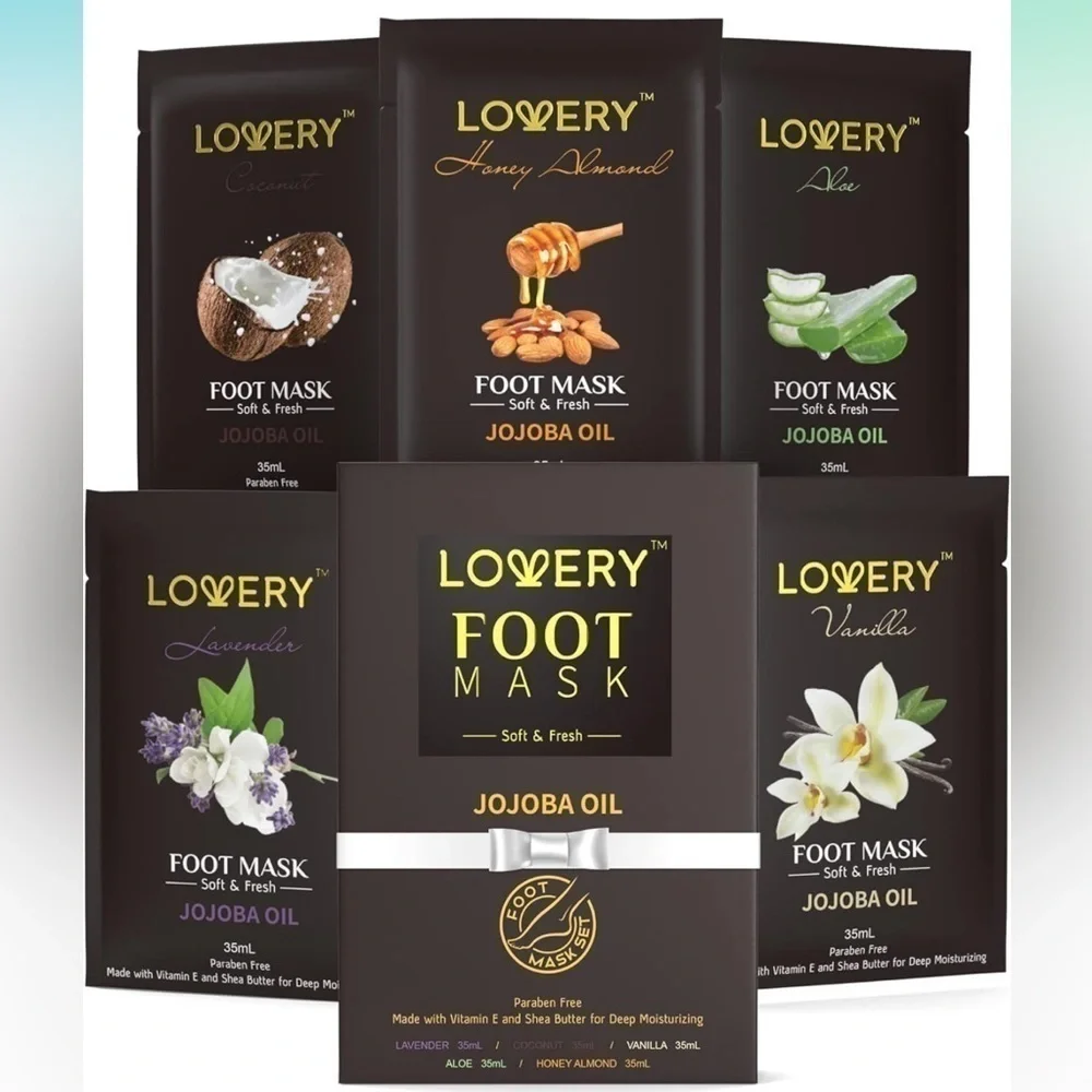 Brand New Hand & Foot Masks Jojoba Oil Moisturizing Hydrating Spa Shea Butter